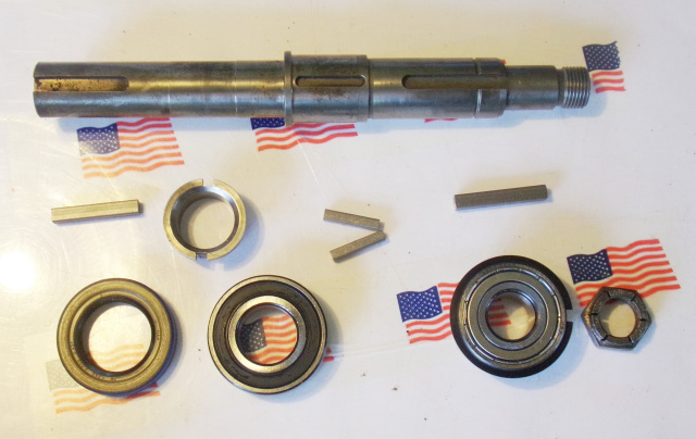 Hobart D300 00-070024 Planetary Shaft used All New Keys Are added Not Shown